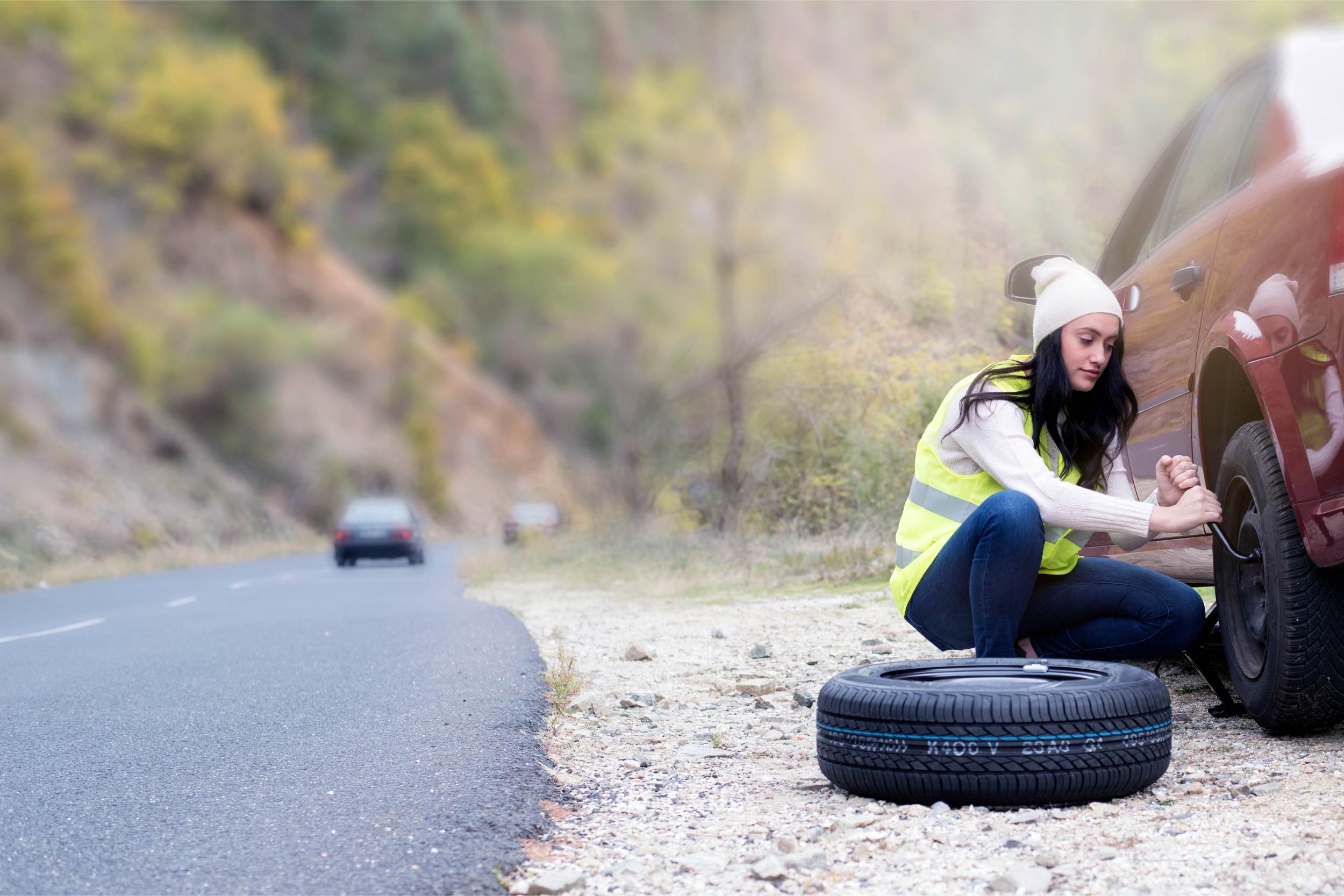 how to change a flat tire