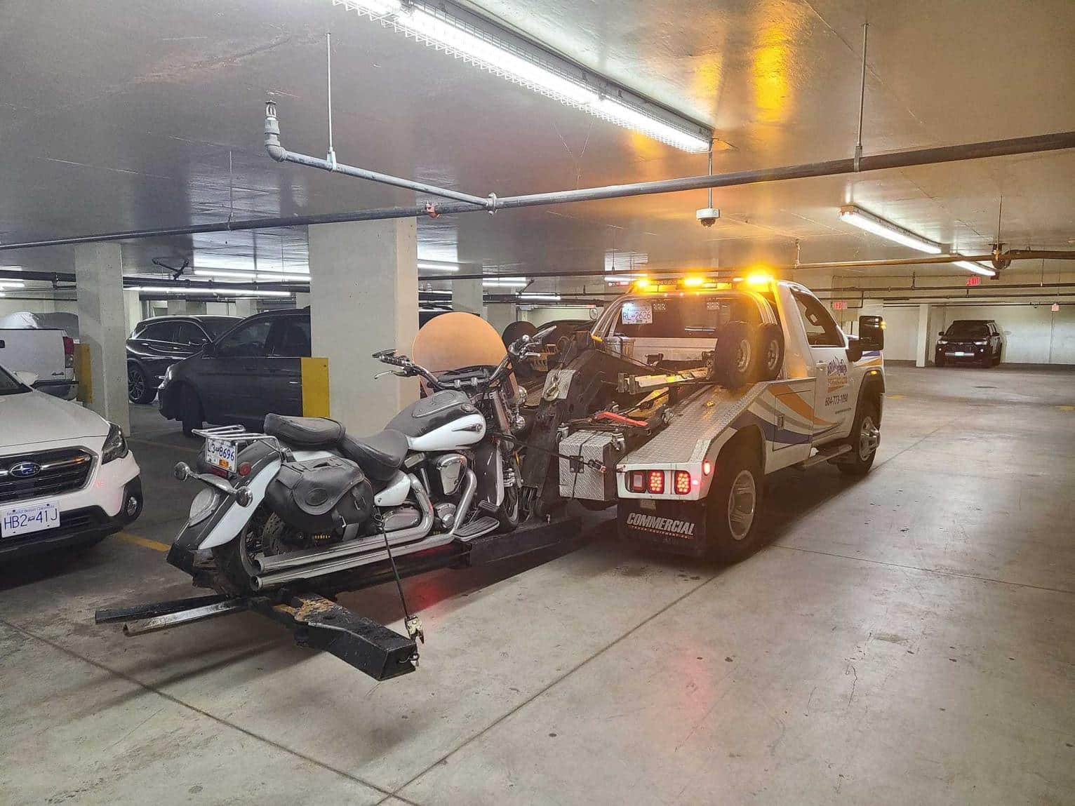 motorcycle towing