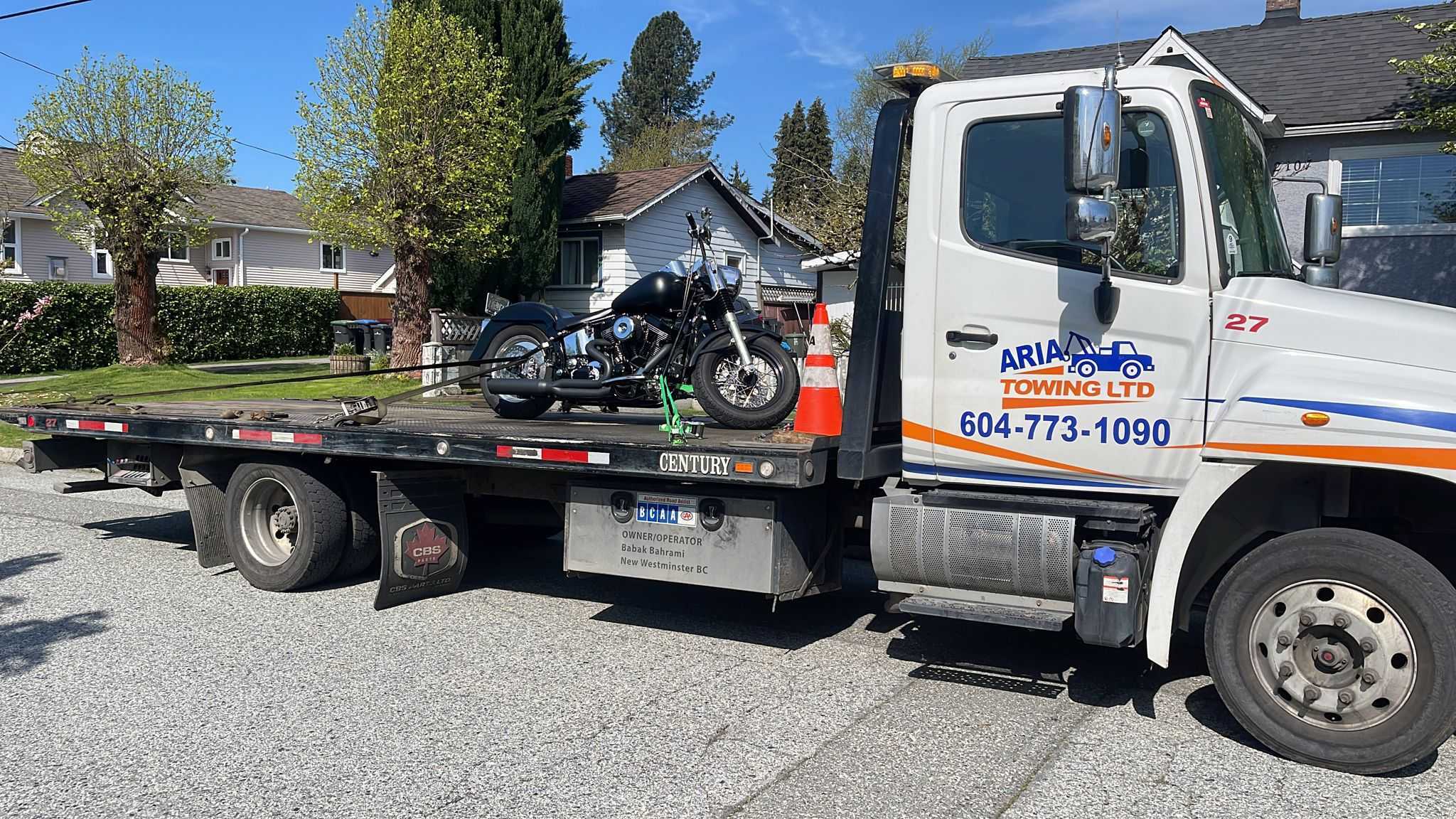 motorcycle towing 